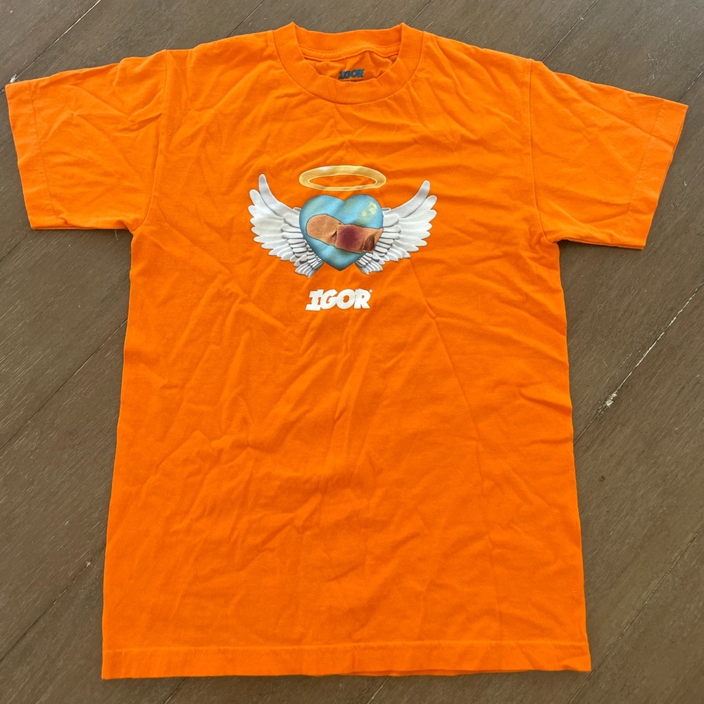 Golf Wang Igor Bandaged Heart Bandaid Tee Orange Small